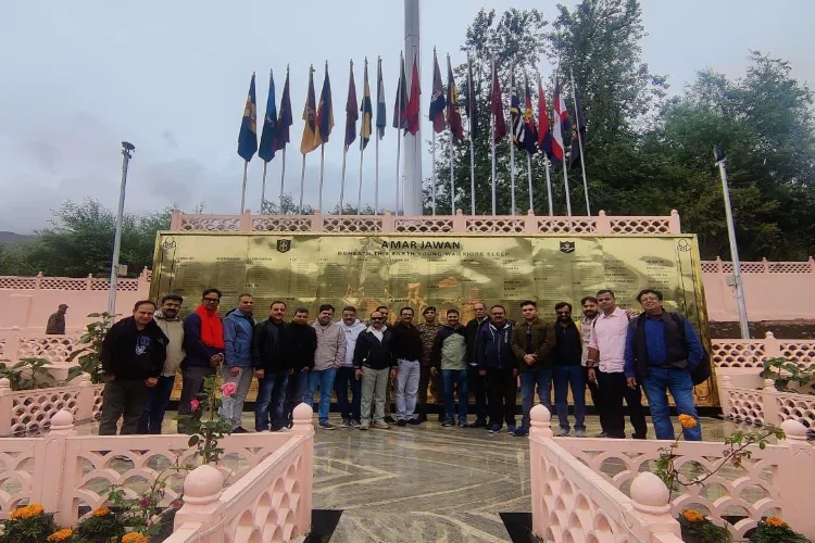 A delegation from Chhattisgarh at Kargil War memorial at Drass