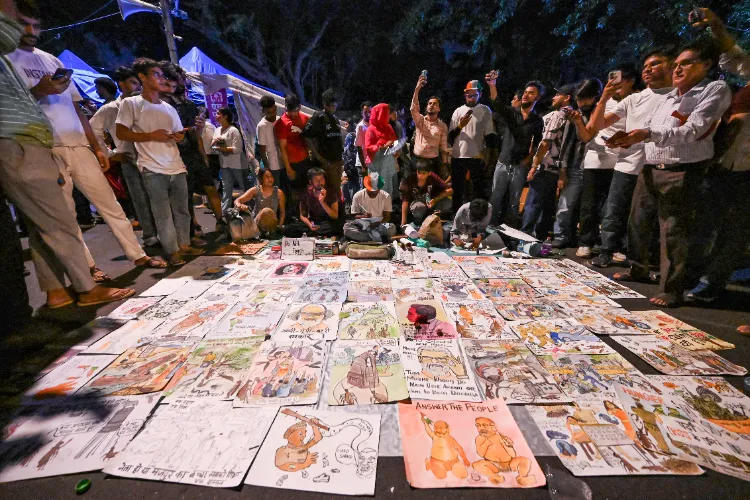 CJP protests at Jantar Mantar, New Delhi
