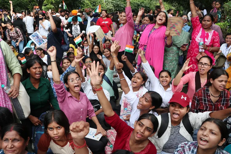 Protester at Jantar Mantar. New Delhi