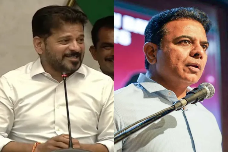 Telangana CM Revanth Reddy and BRS Working President KT Rama Rao