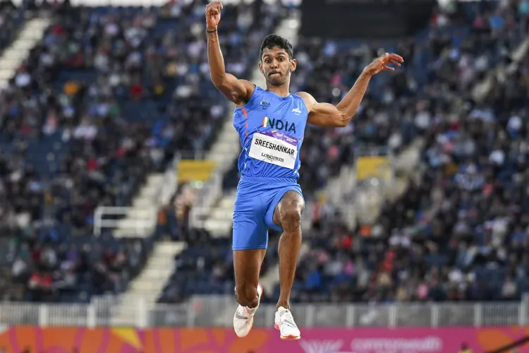 Indian long jumper M Sreeshankar 