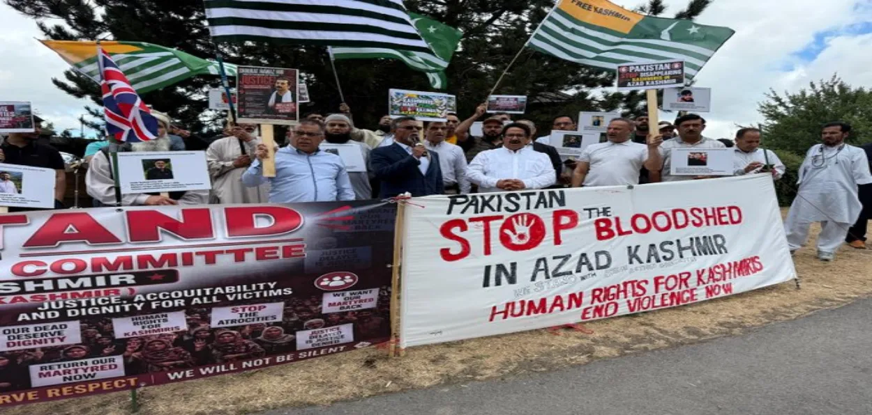 In UK, POJK activists protesting against Islamabad's repression of their people
