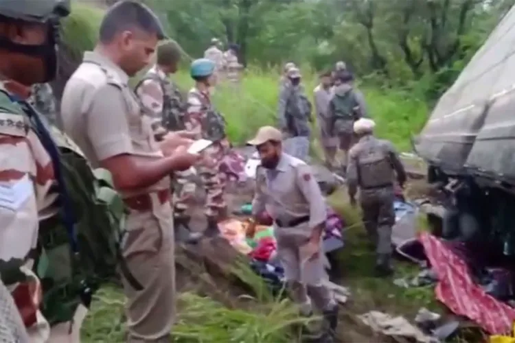 Visuals of the accident site