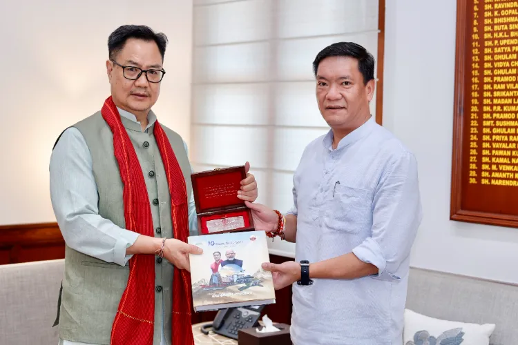 Union Minister Kiren Rijiju and Arunachal Pradesh Chief Minister Pema Khandu