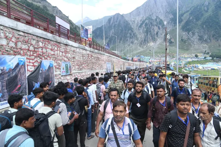 Pilgrims leaving Jammu for Amarnath Yatra