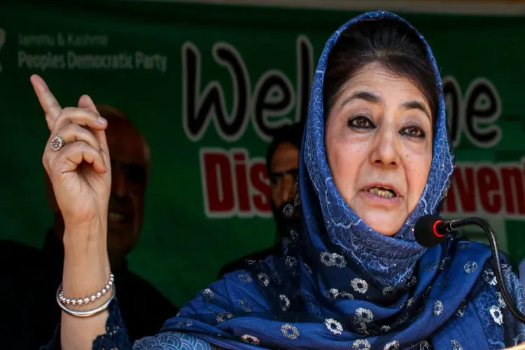 People's Democratic Party (PDP) chief Mehbooba Mufti 