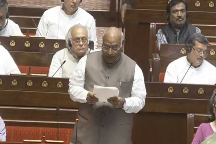 Leader of Opposition in Rajya Sabha Mallikarjun Kharge