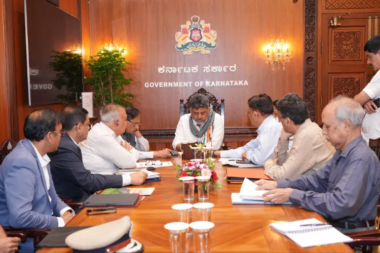 Karnataka Chief Minister D K Shivakumar chaired a meeting to review the Cauvery water situation in the State