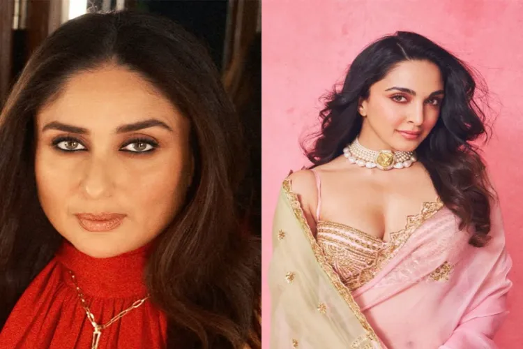 Bollywood star Kareena Kapoor Khan and Kiara Advani