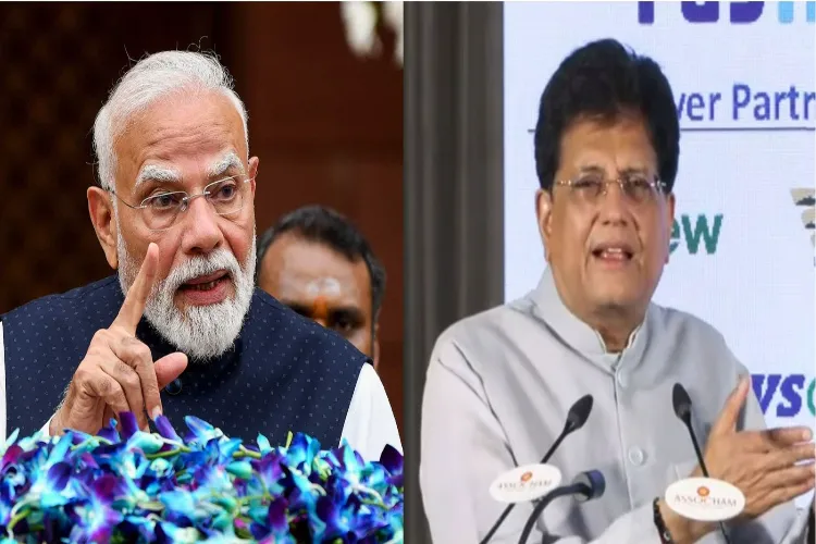 Prime Minister Narendra Modi and Union Minister of Commerce and Industry Piyush Goyal 