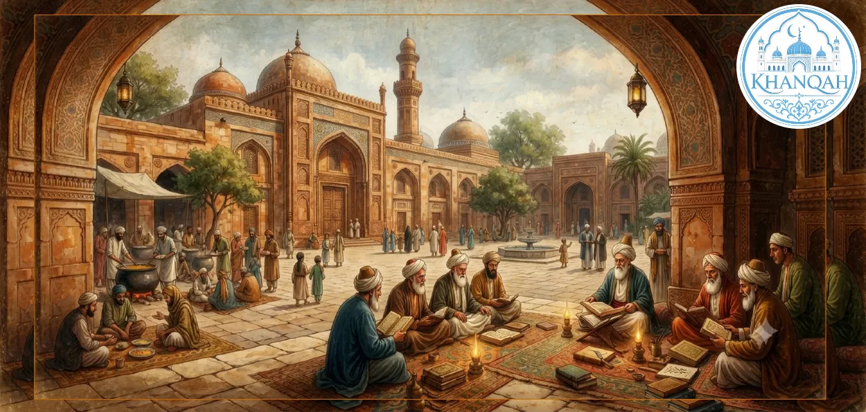 AI generated images of a Khanqah