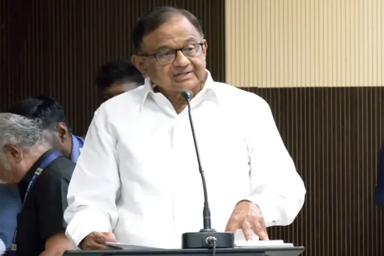 Senior Congress leader and former Union Minister P. Chidambaram