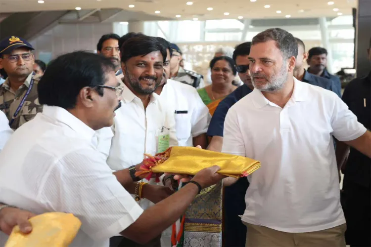 Rahul Gandhi at Chennai Airport