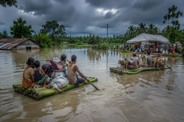 Assam Flood, Visual from Golaghat district 