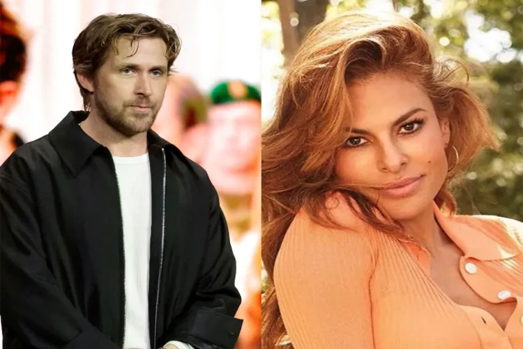 Hollywood couple Eva Mendes and Ryan Gosling 