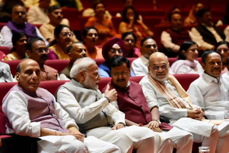 PM Modi, Rajnath Singh, Amit Shah and Nitin Nabin at NDA Mangal Milan meeting 