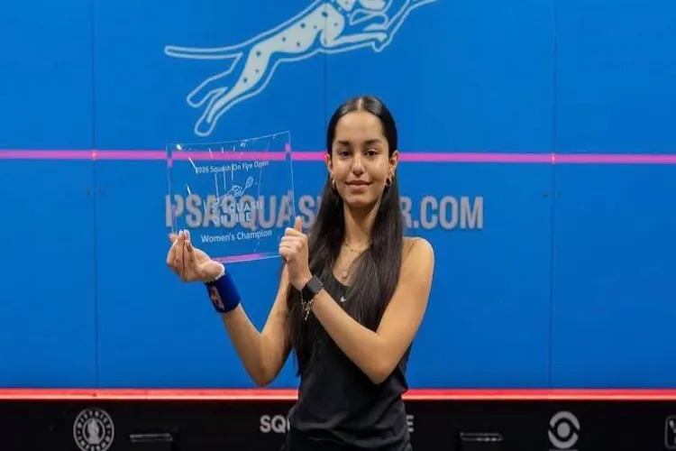 India's World Junior Squash Championship 2026 medallists, including Gold medalist Anahat Singh