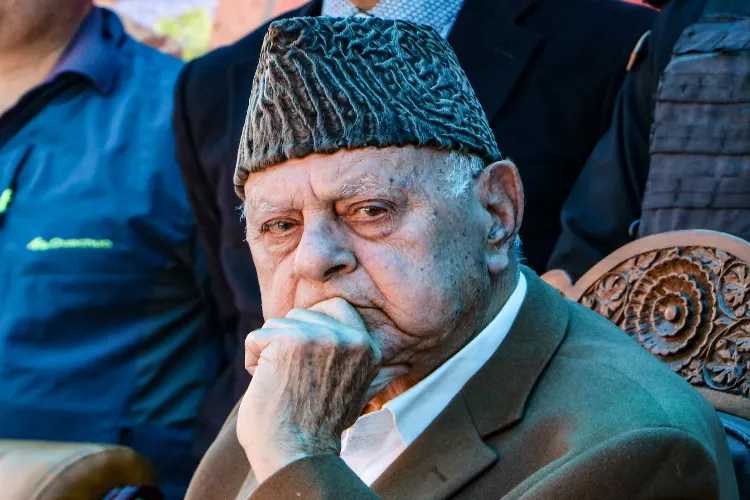 National Conference president Farooq Abdullah 