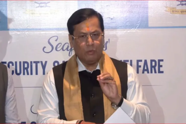 Union Shipping Minister Sarbananda Sonowal 