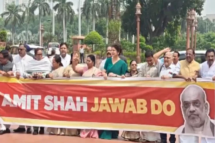 Opposition MPs protest in Parliament 