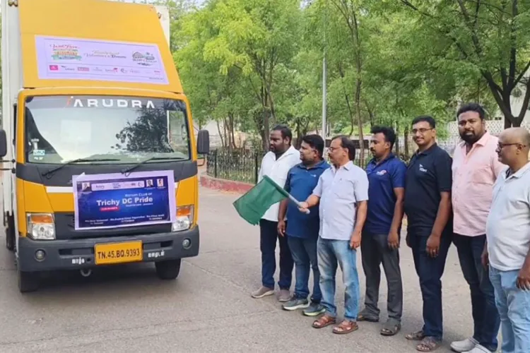 Nearly 10 tonnes of relief materials were sent to Keralam from Trichy