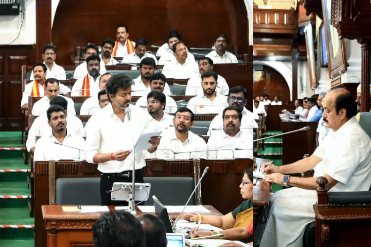 Tamil Nadu Assembly moves a resolution opposing the Centre’s FCRA Amendment Bill which was unanimously passed by the House, in Chennai.