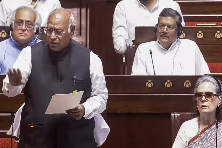 Leader of Opposition in Rajya Sabha Mallikarjun Kharge 