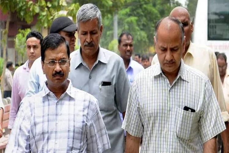 Former Delhi Chief Minister Arvind Kejriwal and former Deputy Chief Minister Manish Sisodia 