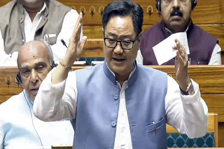 Union Minister for Parliamentary Affairs Kiren Rijiju