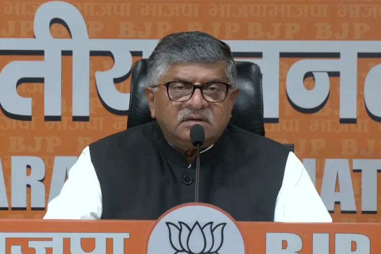 BJP MP Ravi Shankar Prasad 