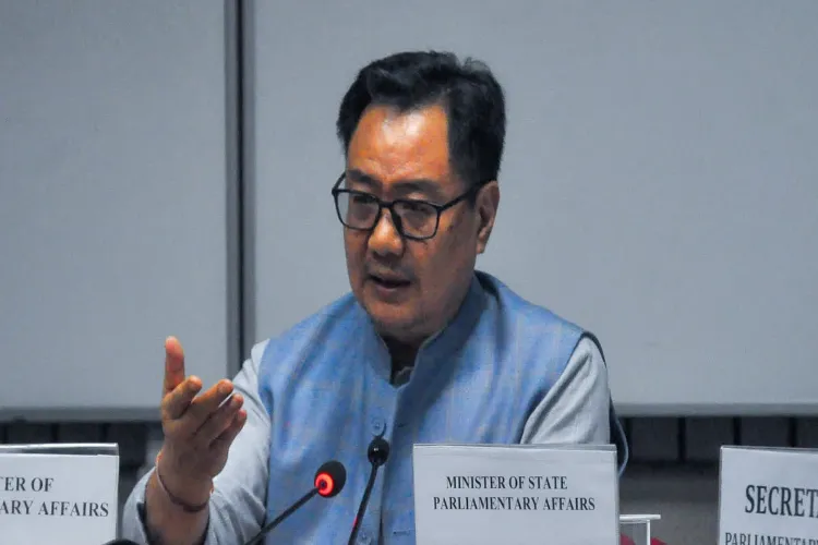 Parliamentary Affairs Minister Kiren Rijiju 