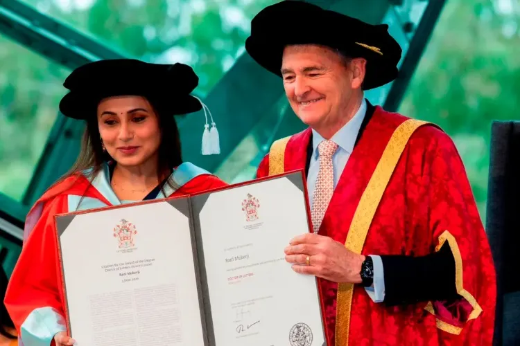Rani Mukerji receives Doctorate