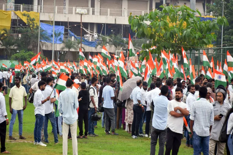 Students protesting in Ranchi