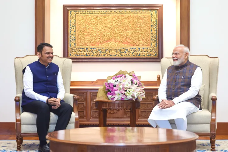 Maharashtra CM Devendra Fadnavis and PM Modi 