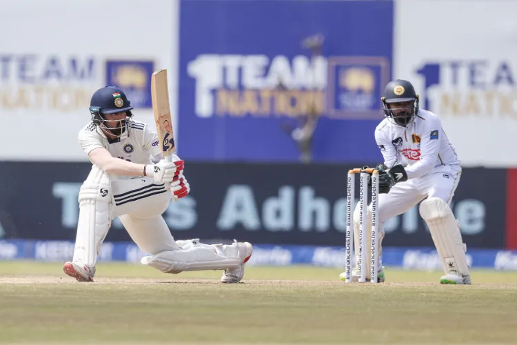 KL Rahul in action 