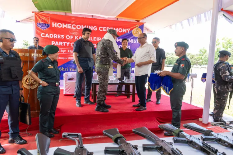 46 KCP cadres lay down arms and surrender in Manipur homecoming ceremony 