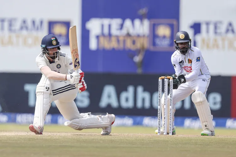 KL Rahul in action