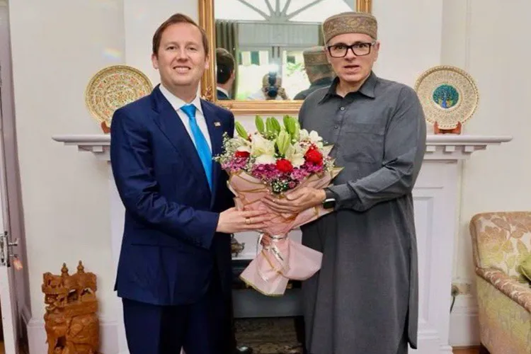 Chief Minister Omar Abdullah with US Ambassador Sergio Gor