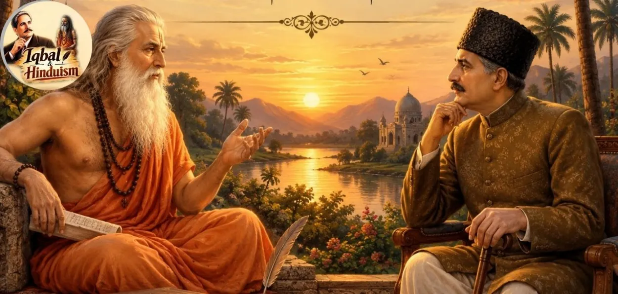 Guru Vishwmitra and Allama Iqbal (AI-generated image for representational purposes)and 