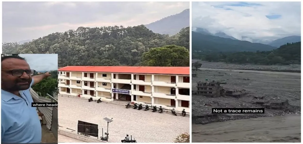  Rajendra Dawadi, Headmaster, Tribhuvan Trishuli Secondary School, Nuwakot (Before and After building