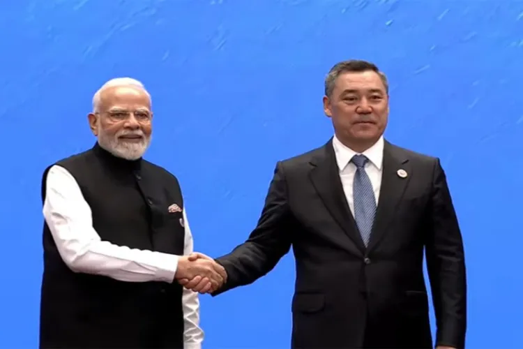 PM Modi arrives at Bishkek's Yrys Ordo Congress Hall to attend 26th SCO Summit 