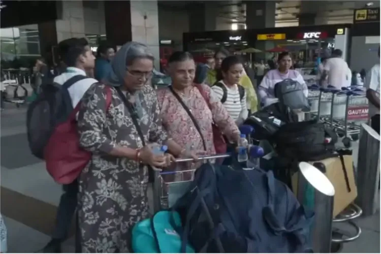 A group of Kailash Mansarovar Yatra pilgrims from Tamil Nadu reaches India safely