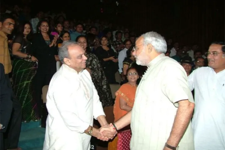 Prime Minister Narendra Modi with Gaurang Vyas