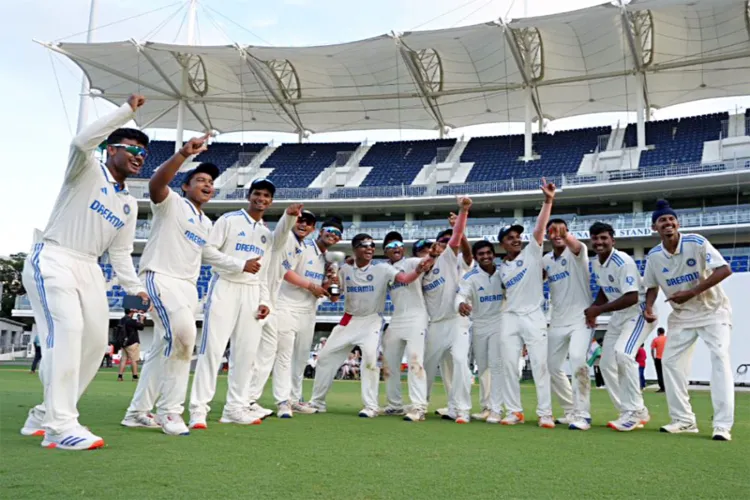 India U19 men's youth Test squad. 