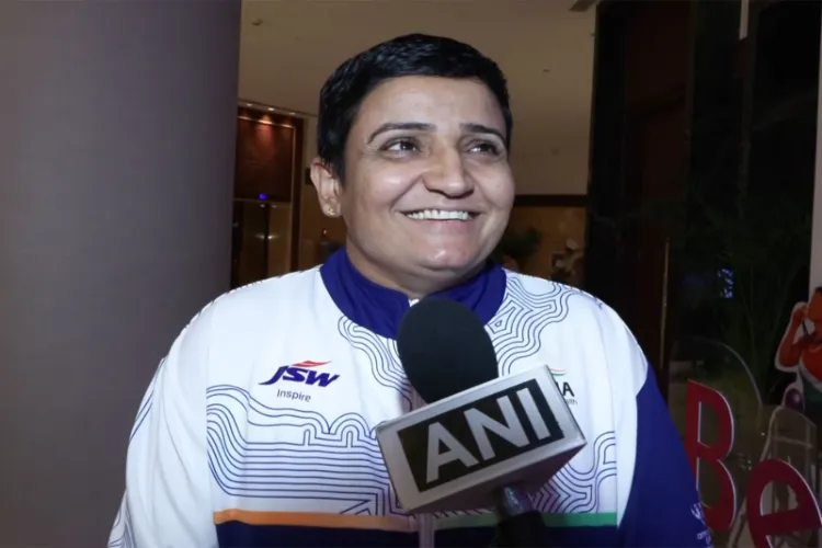 India's Commonwealth Games gold-medal-winning athlete Sharmila Dhankar 