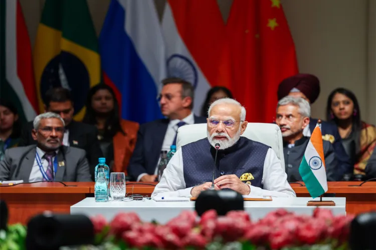 Prime Minister Narendra Modi at the 15th BRICS Summit, in Johannesburg 