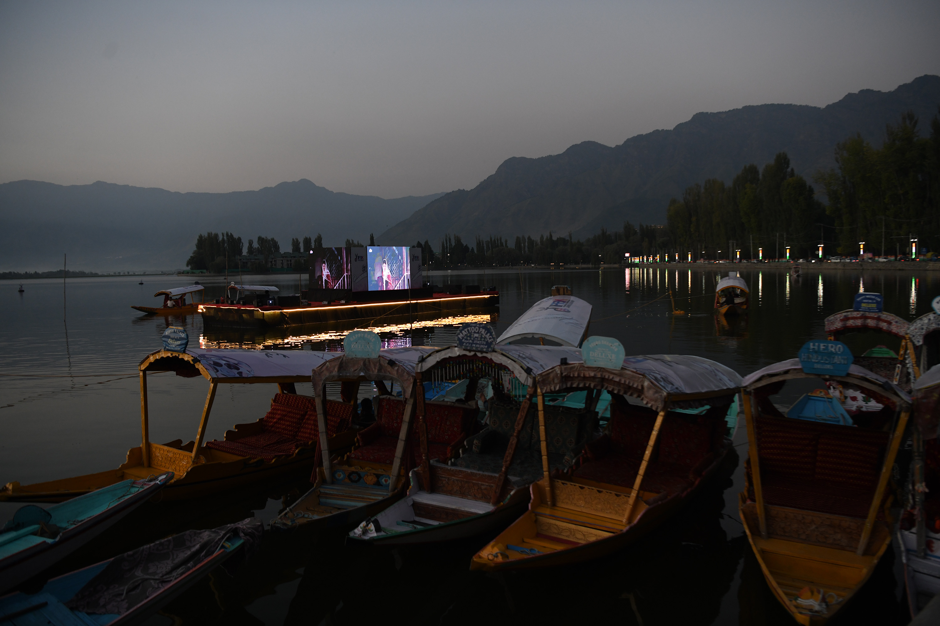 Dal Lake Turns into Kashmir’s Floating Cinema