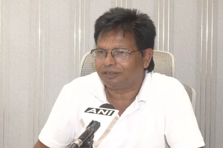 Richa Ghosh’s father Manabendra Ghosh 
