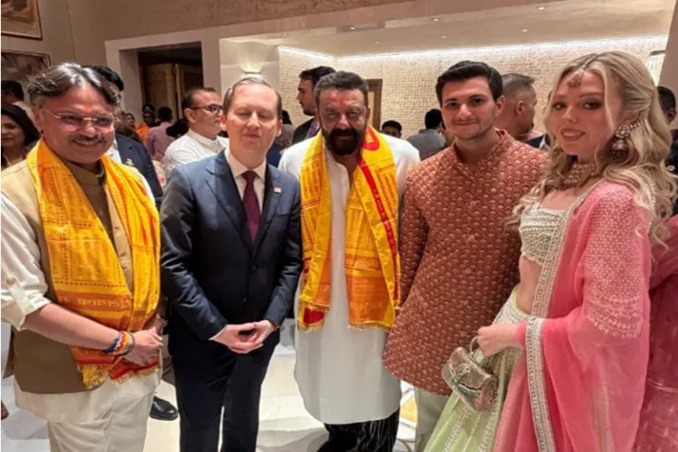 Sanjay Dutt with Tiffany Trump, Michael Boulos, US Ambassador to India Sergio Gor, Rajeshwari Singh