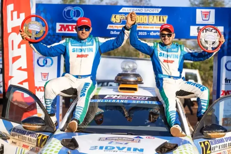 TSI Racing’s Dean Mascarenhas and co-driver Gagan Karumbaiah